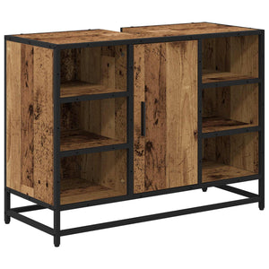 Badezimmerschrank Altholz 80x33x60cm