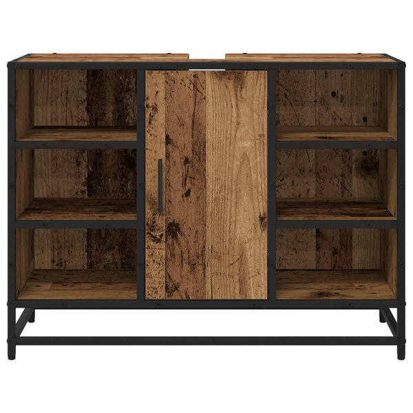 Badezimmerschrank Altholz 80x33x60cm