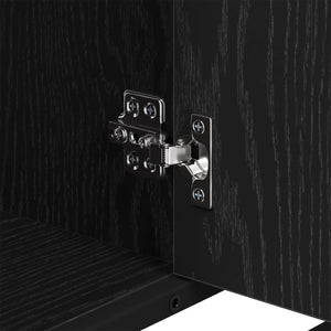 Badezimmerschrank Schwarz Eiche 80cm