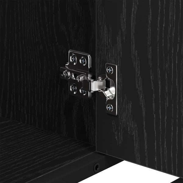 Badezimmerschrank Schwarz Eiche 80cm