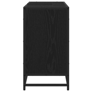 Badezimmerschrank Schwarz Eiche 80cm