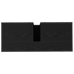Badezimmerschrank Schwarz Eiche 80cm