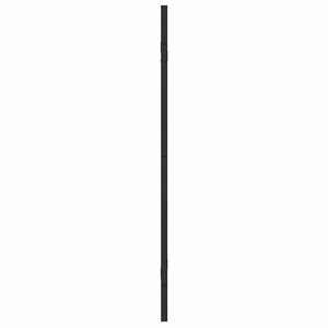 Schwarze Bad Duschwand aus Glas 130x138cm