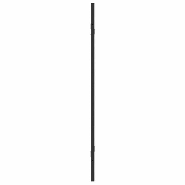 Schwarze Bad Duschwand aus Glas 130x138cm