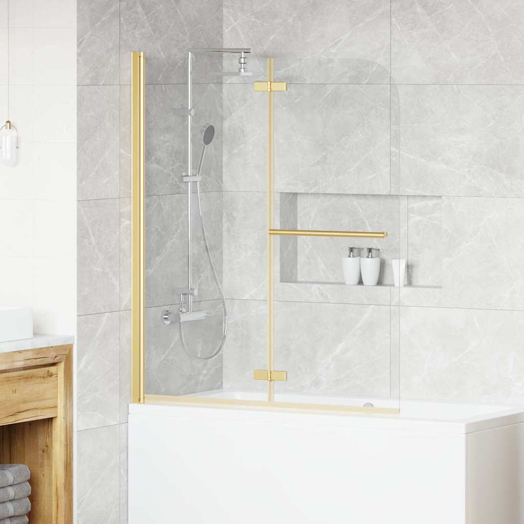 Duschabtrennung Transparent Gold 120x140cm