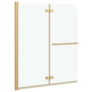 Duschabtrennung Transparent Gold 120x140cm