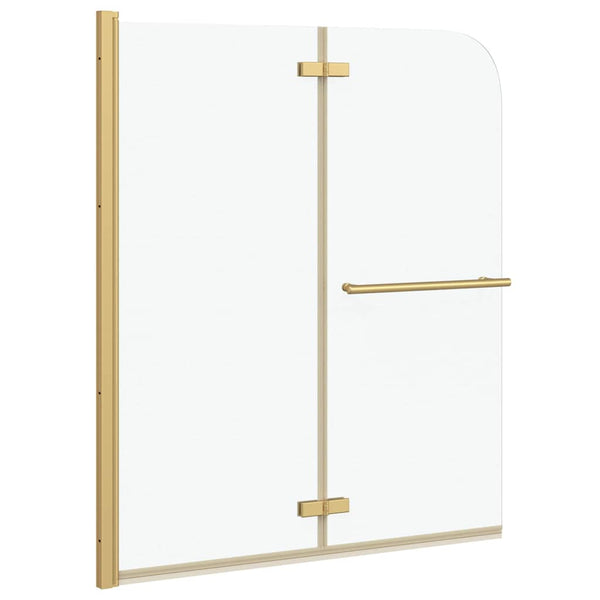 Duschabtrennung Transparent Gold 120x140cm