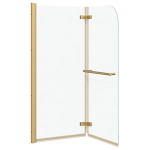 Duschabtrennung Transparent Gold 120x140cm