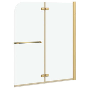 Duschabtrennung Transparent Gold 120x140cm