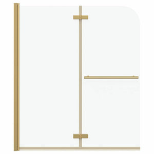 Duschabtrennung Transparent Gold 120x140cm