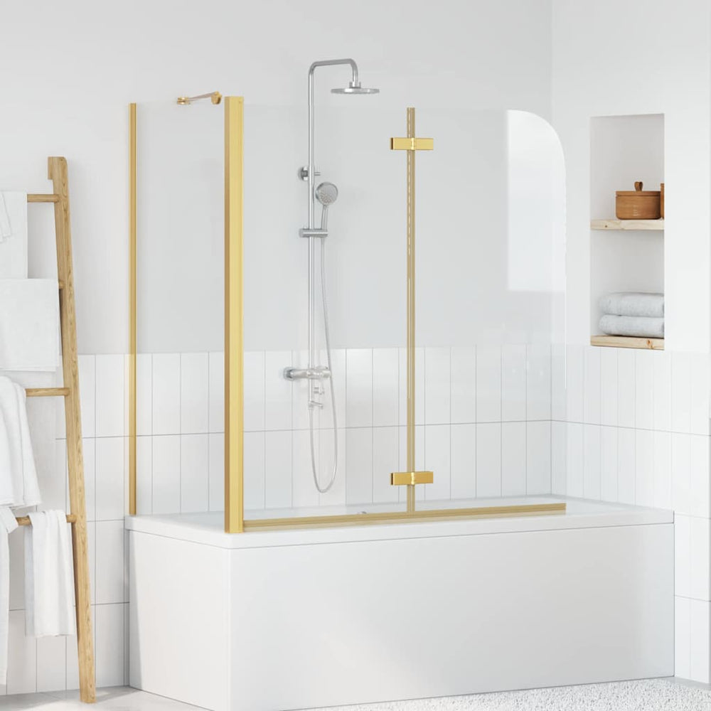 Goldener Badewannen Duschschirm 120 cm