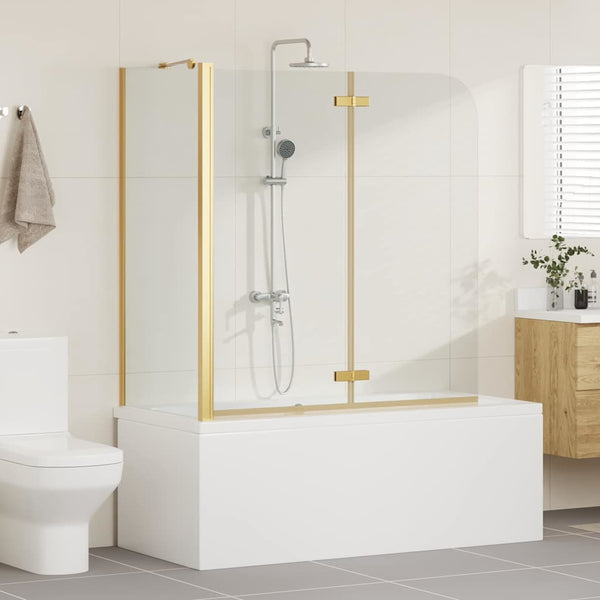 Goldener Badewannen Duschschirm 120 cm