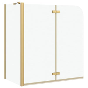 Goldener Badewannen Duschschirm 120 cm