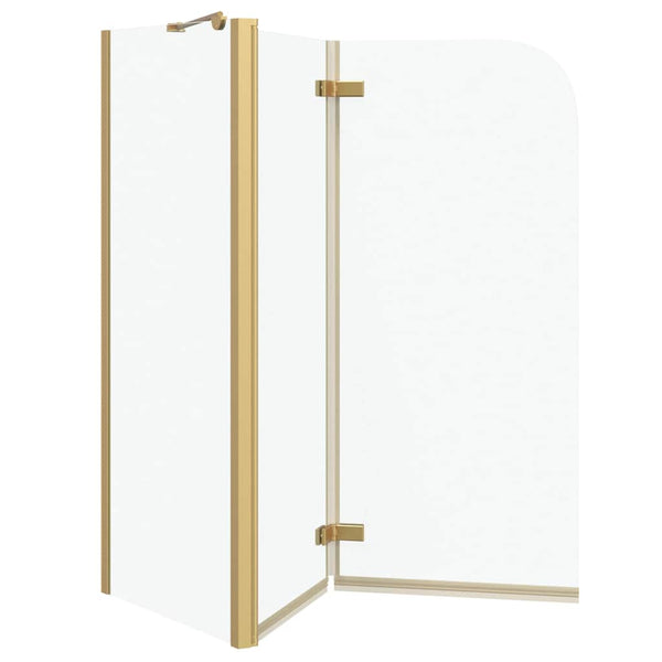 Goldener Badewannen Duschschirm 120 cm