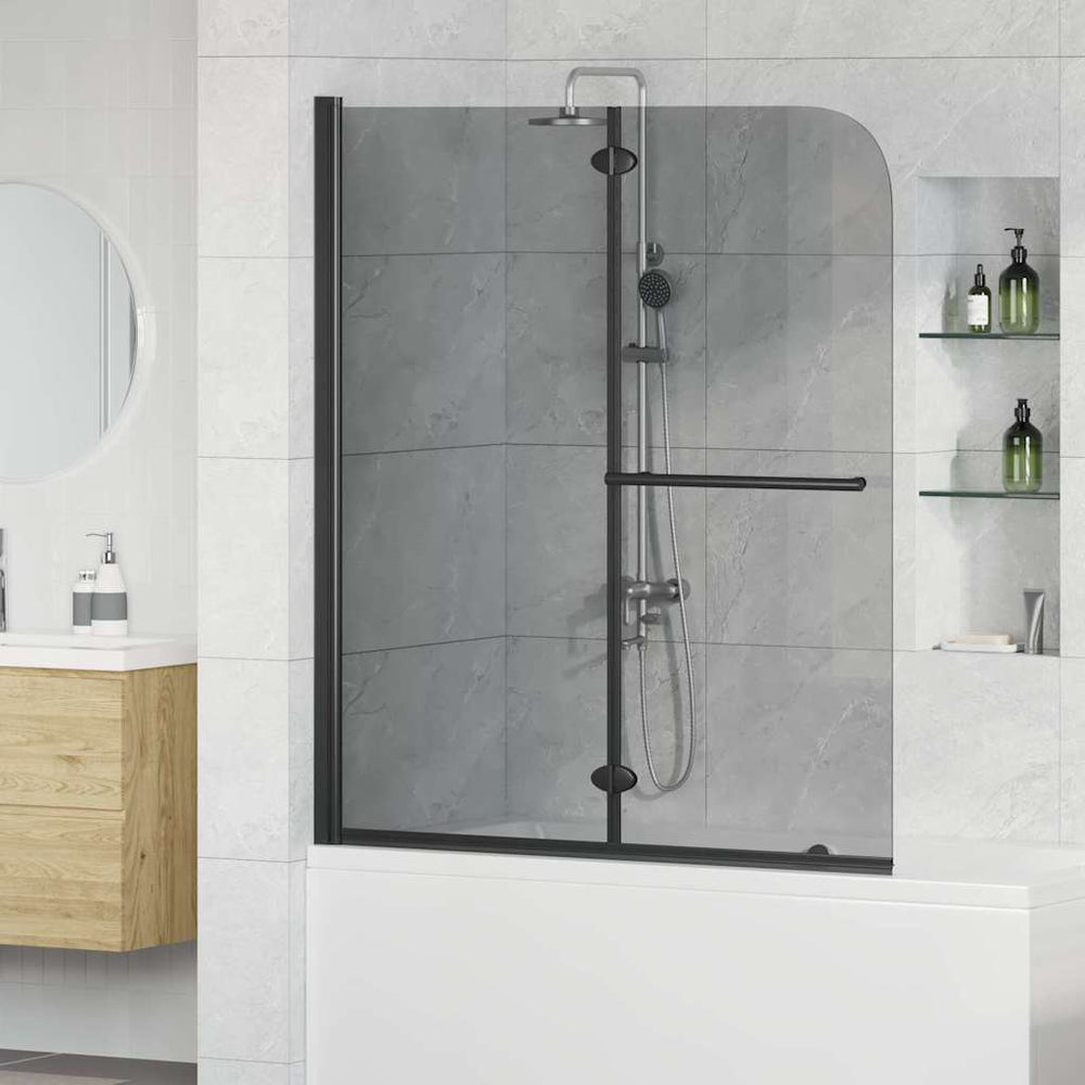 Dunkle Duschabtrennung Transparent 95x140 cm