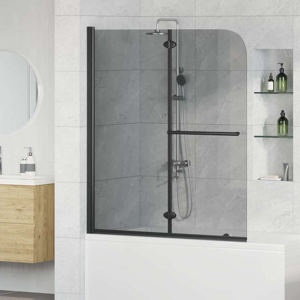 Dunkle Duschabtrennung Transparent 95x140 cm