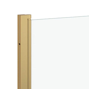 Faltbare Duschwand Gold 130x138cm