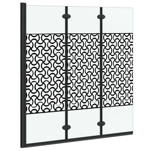 Schwarze Duschabtrennung 130x130cm Transparent