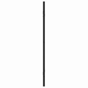 Schwarze Duschabtrennung 130x130cm Transparent