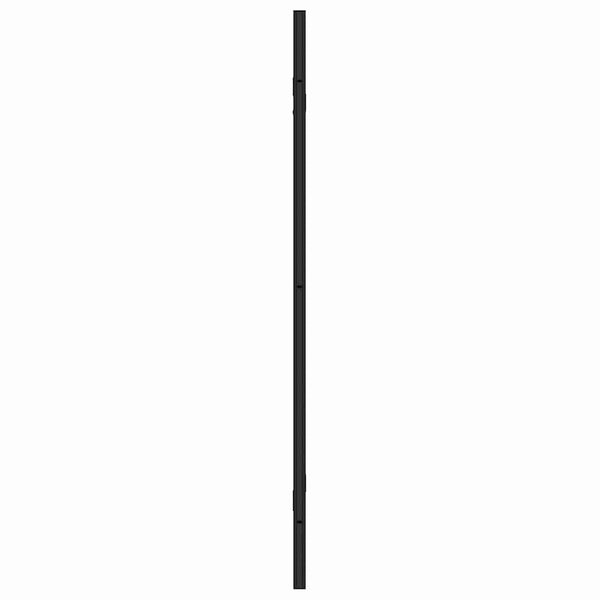 Schwarze Duschabtrennung 130x130cm Transparent