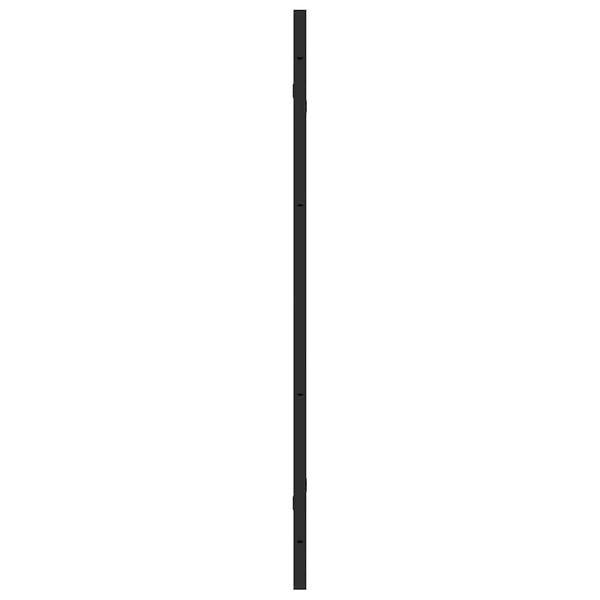 Faltbare Duschwand Schwarz 130x138 cm