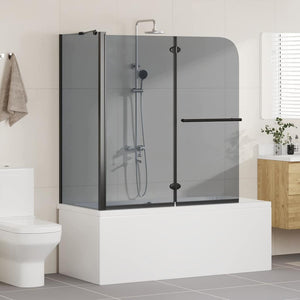 Bi-Fold Duschabtrennung Dunkel 120x67x129cm