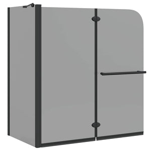 Bi-Fold Duschabtrennung Dunkel 120x67x129cm