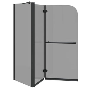 Bi-Fold Duschabtrennung Dunkel 120x67x129cm