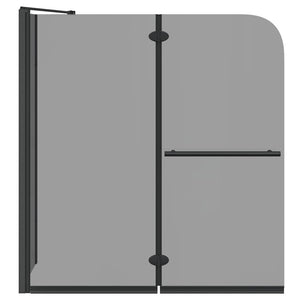 Bi-Fold Duschabtrennung Dunkel 120x67x129cm