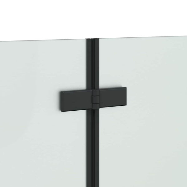 Badewannen Duschwand Schwarz 120x68x130cm