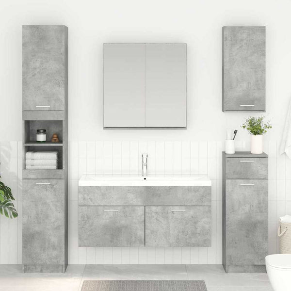 Waschbeckenunterschrank Beton Grau