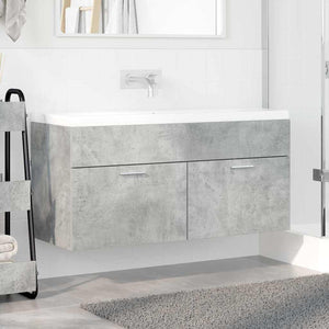 Waschbeckenunterschrank Beton Grau
