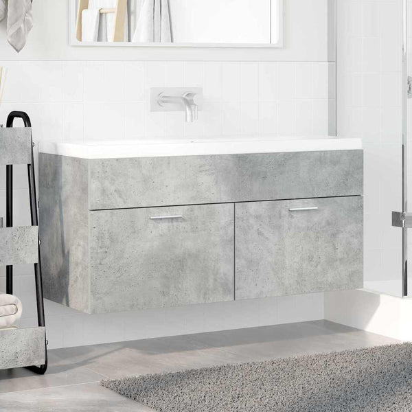 Waschbeckenunterschrank Beton Grau