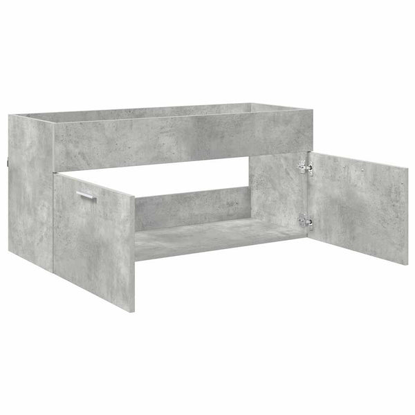 Waschbeckenunterschrank Beton Grau