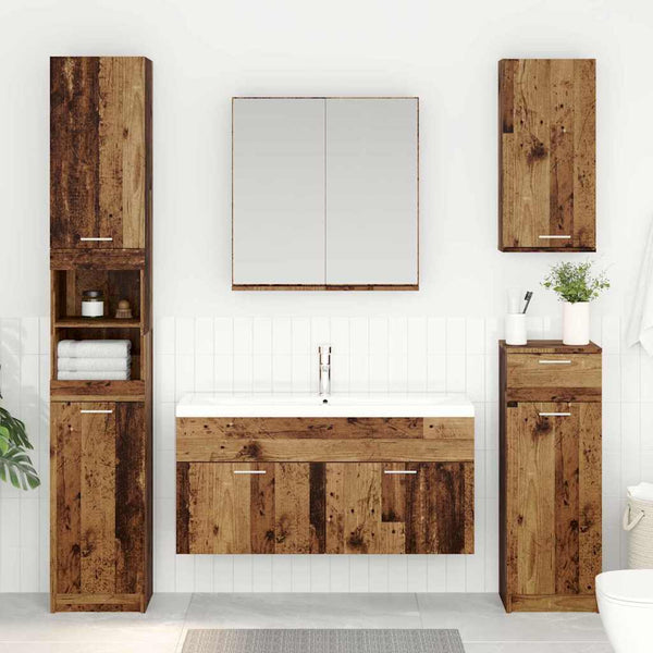 Waschbeckenunterschrank Altholz Optik