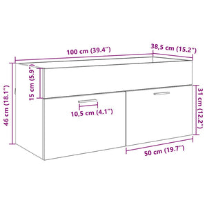 Waschbeckenunterschrank Artisan Eiche