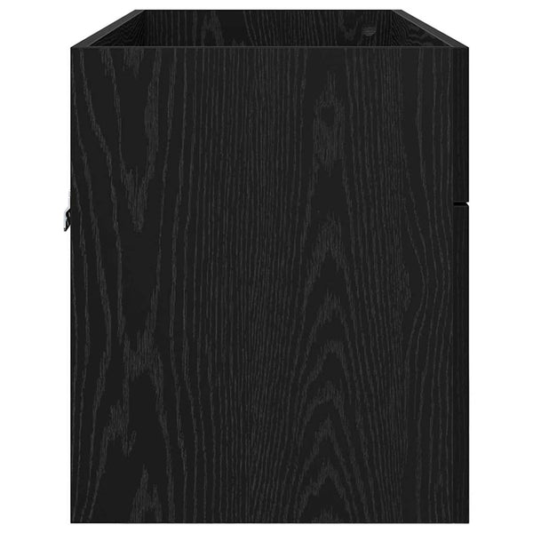 Waschbeckenunterschrank Schwarz Eiche Optik