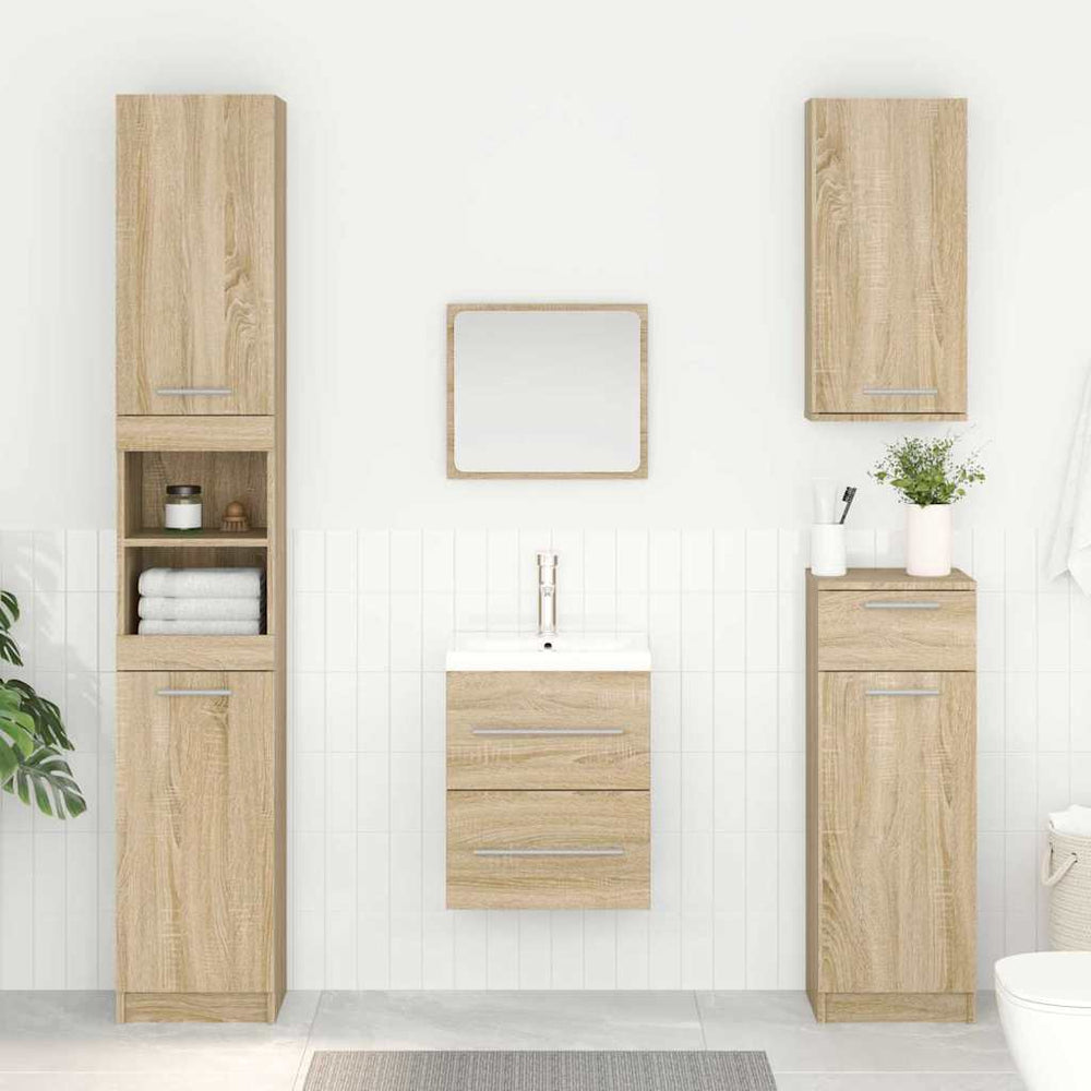 Waschbeckenunterschrank Sonoma-Eiche 38,5 cm