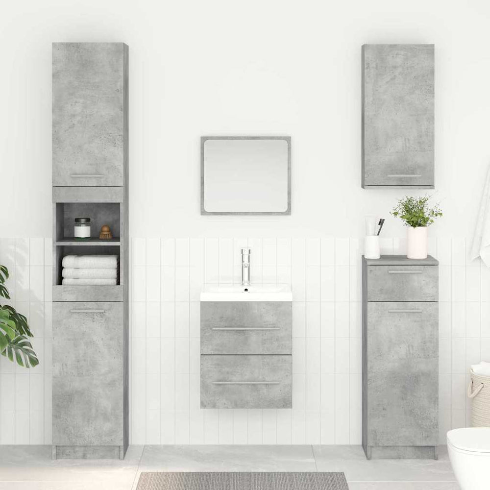 Waschbeckenunterschrank Beton Grau 38,5x41x48cm