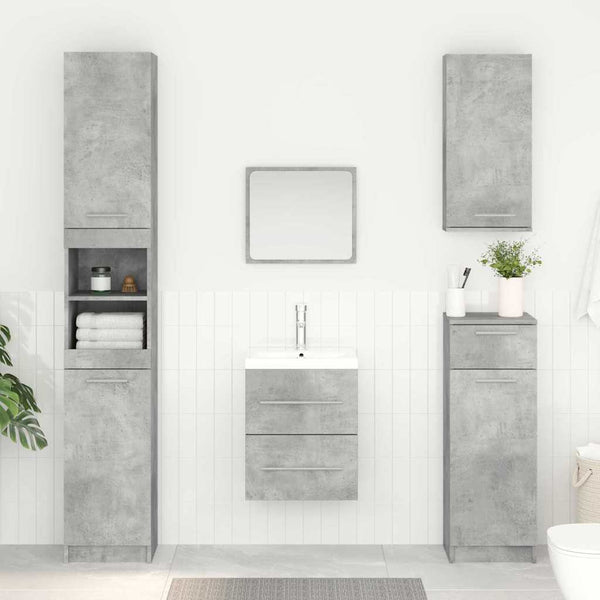 Waschbeckenunterschrank Beton Grau 38,5x41x48cm