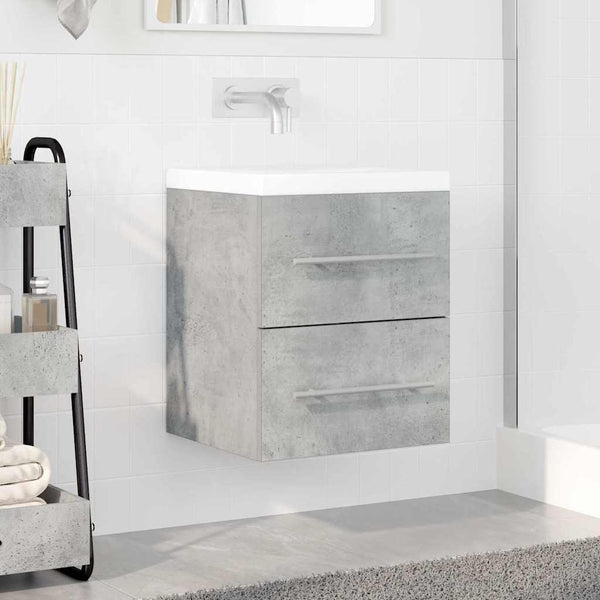 Waschbeckenunterschrank Beton Grau 38,5x41x48cm