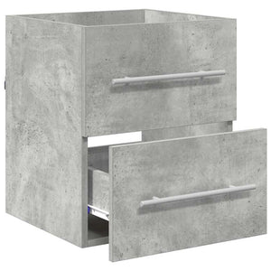 Waschbeckenunterschrank Beton Grau 38,5x41x48cm