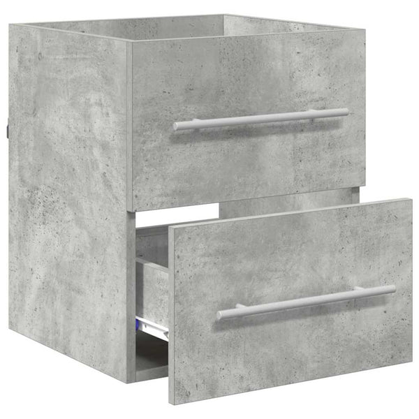 Waschbeckenunterschrank Beton Grau 38,5x41x48cm