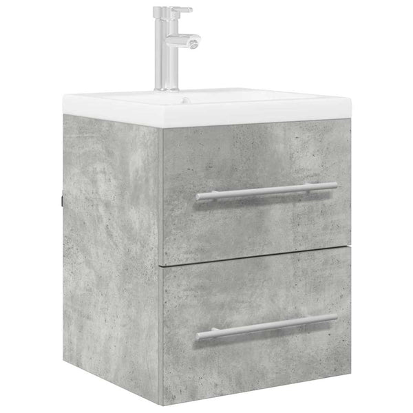 Waschbeckenunterschrank Beton Grau 38,5x41x48cm