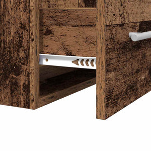 Waschbeckenunterschrank Altholz 38,5x41x48cm