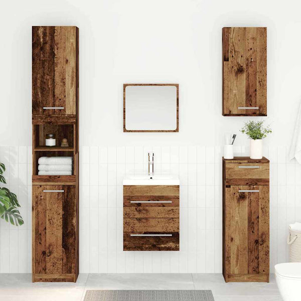 Waschbeckenunterschrank Altholz 38,5x41x48cm