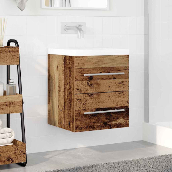 Waschbeckenunterschrank Altholz 38,5x41x48cm