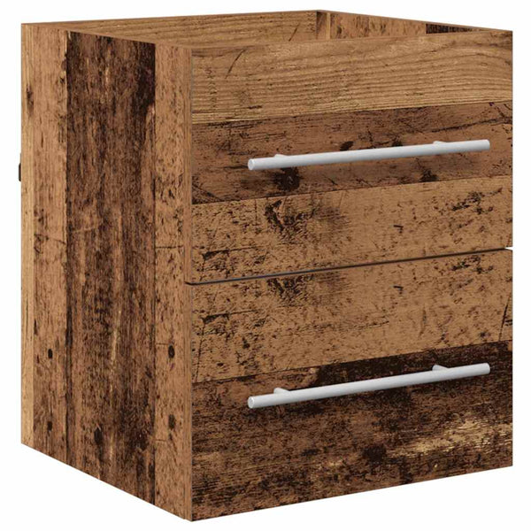 Waschbeckenunterschrank Altholz 38,5x41x48cm