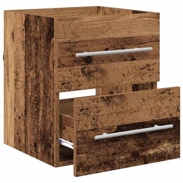 Waschbeckenunterschrank Altholz 38,5x41x48cm