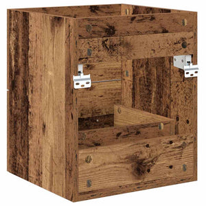 Waschbeckenunterschrank Altholz 38,5x41x48cm
